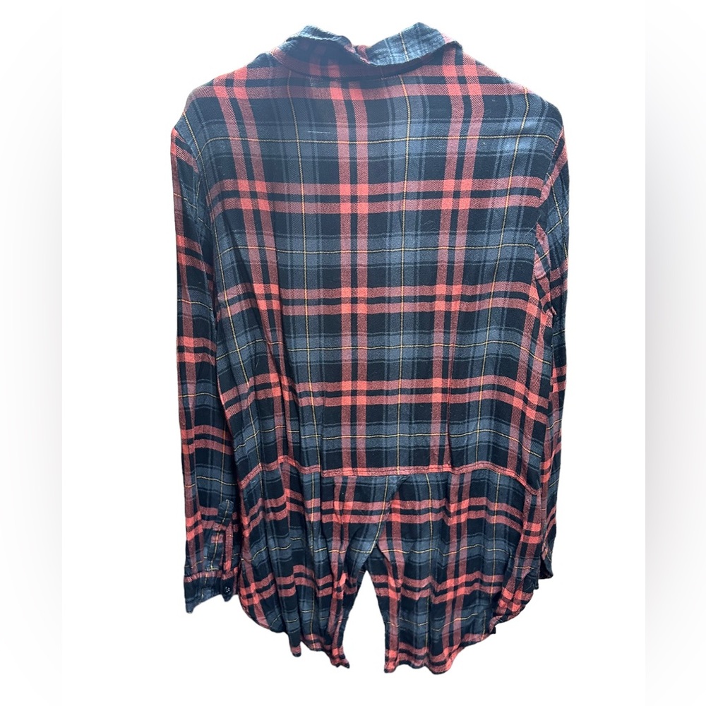 Beachlunchlounge | Orange Plaid Button Down